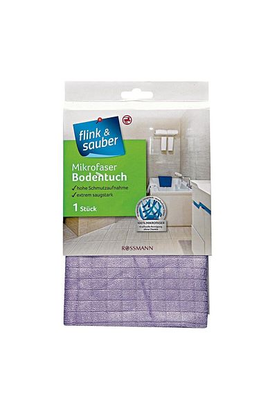 Flink Sauber Flink & Sauber Microfiber Floor Cloth Very Absorbent, 50x60 Cm