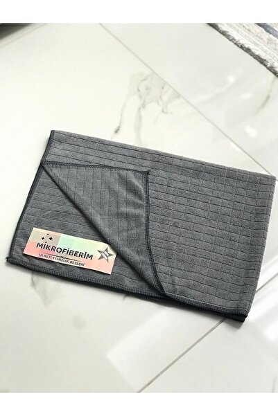 Mikrofiberim Microfiber Super Absorbent Large Size Floor Cloth & Car Drying Cloth 50x70 - Gray