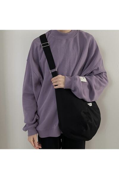 RONASBAG Luna Bag Siyah Çıtçıtlı Çanta Ayarlanabilir Çapraz Askılı Omuz Ve Ko...