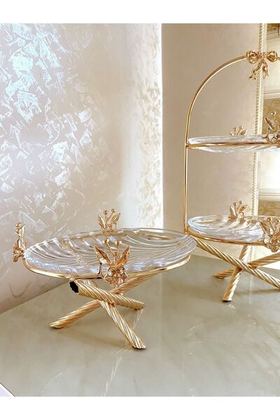 İmren Collection Japon Gülü Sunumluklar 1 Adet Tek Katlı Sunumluk ,1 Adet Iki Katlı Sunumluk Gönderilecektir