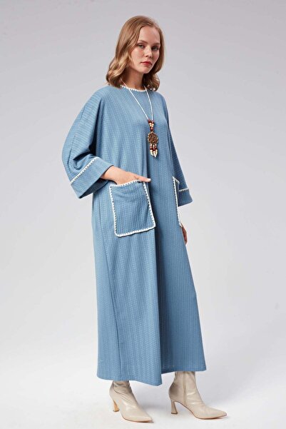 Hatun Atila HatunAtila Ручна робота В'язане довге плаття - 5072