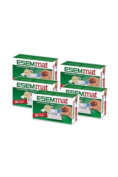 Esemmat Sivrisinek Kovucu Tablet 20 Adetli 5 Paket Özel Set