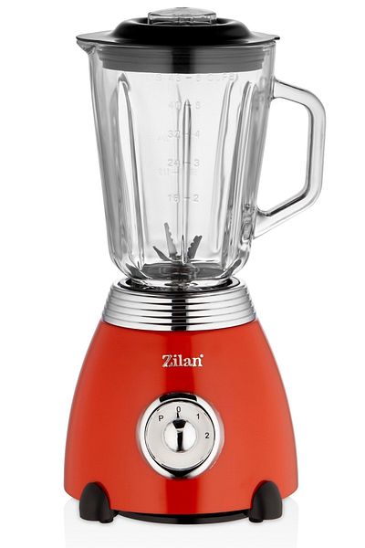 Zilan طقم خلاط ريترو سعة 1.5 لتر 500 وات
