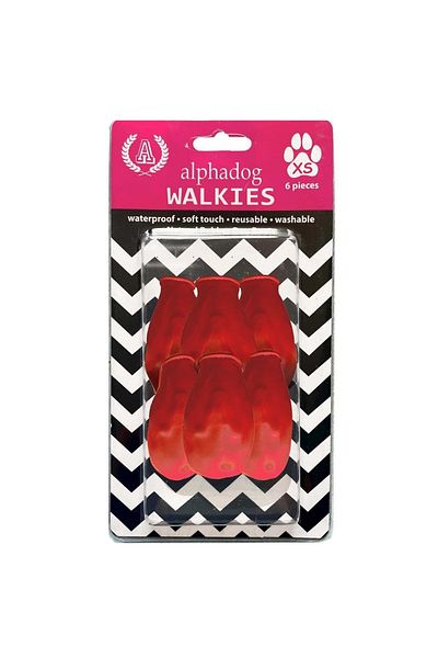 Alphadog Red Dog Overshoes 6 Pieces
