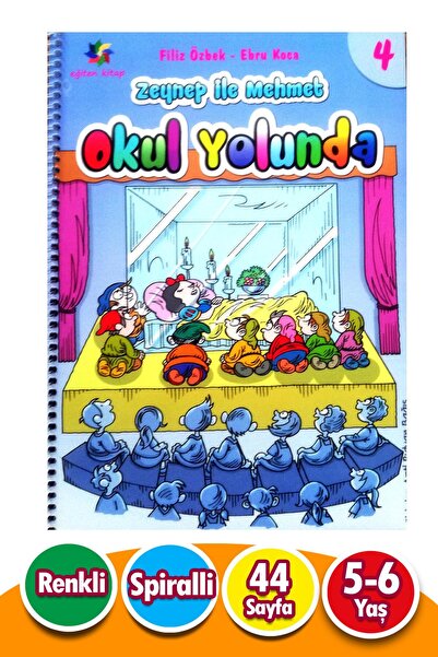 Eğiten Kitap 4-6 سنوات في الطريق المدرسي الكتاب التعليمي 4. عدد