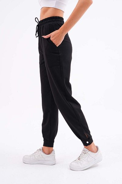 Moda Değirmeni Pantaloni de sport cu nasturi pentru femei BG1191-320-0001