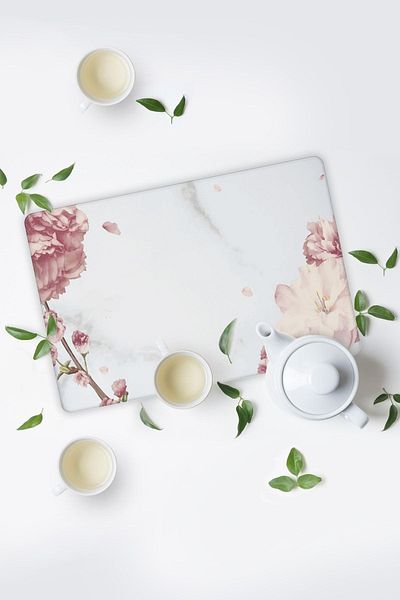 Decorita Powder Pink Flowers| Presentation Glass| 20cm X 30cm