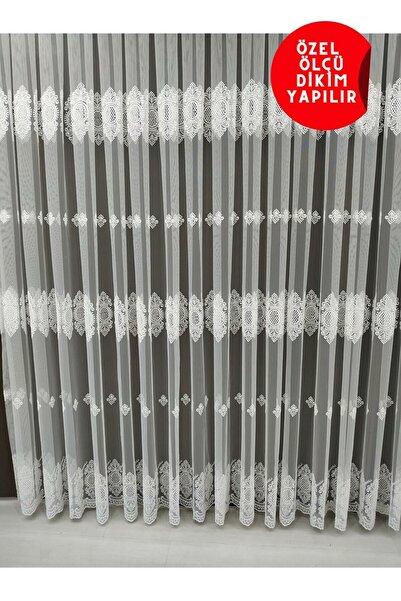 Emes Tül Perdeyeni Sezon Salon Ve Oturma Odaları Için Tül Perde 1 X 3 Sık Pileli