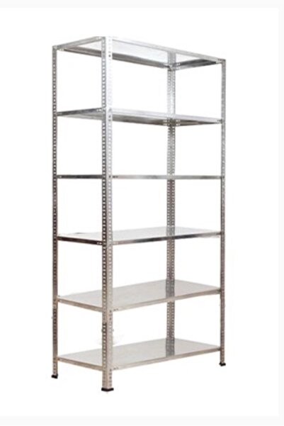 Herrafburada Galvanizraf 6 Katlı Galvaniz ticaretjet Çelik Raf Arşiv Rafı Depo Rafı Kiler Rafı 31x60x200