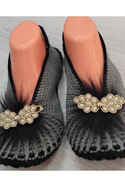 Kevser nur tuhafiye Hand Knitted Ballerinas