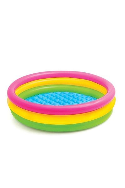 Intex 3 Section Colorful Inflatable Based Pool - 147X33 Cm
