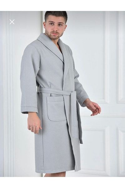 Eymir Home Collection Μπουρνούζι με ρόμπα Waffle Pique Unisex