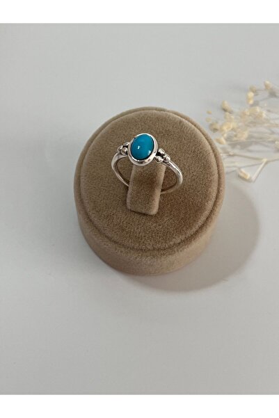 DURAN TAKI TASARIM Turkuaz Taşlı Gümüş Yüzük