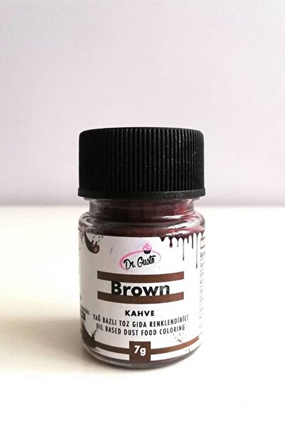 Dr. Gusto Yağ Bazlı Toz Gıda Boyası Kahverengi 7gr