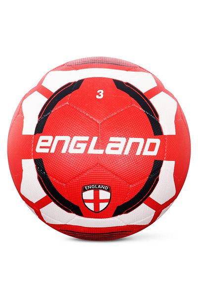 Vector X England Rubber Football (Color : Red-White , Size : 3 )