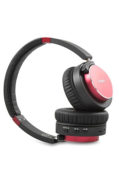 Snopy Sn-bt41 Anc Kırmızı Kablosuz Kulaküstü Bluetooth Kulaklık Gürültü Önleyici