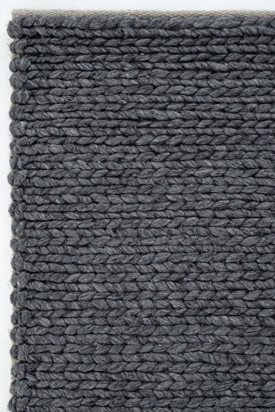 Cool Halı Elegance Antrasit Yün Halı Natural Salon Halısı Koridor Halı Yolluk El Dokuma Halı örgü el halısı