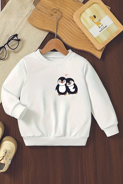 MYADA Hanorac supradimensionat pentru copii Penguin Friends New Season - 12427