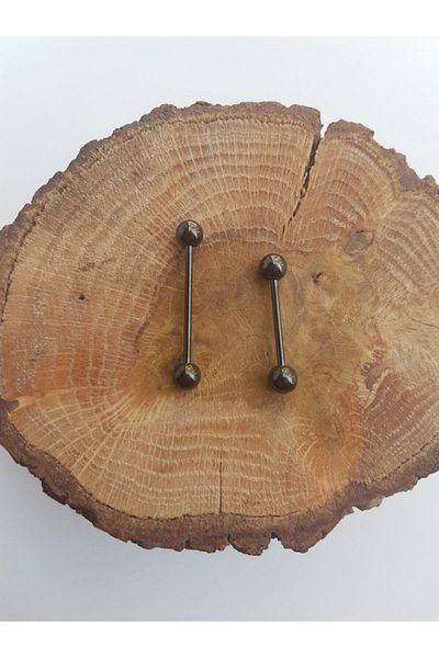 Karınca Piercing 22 mm Black Long Tongue Piercing - First Piercing