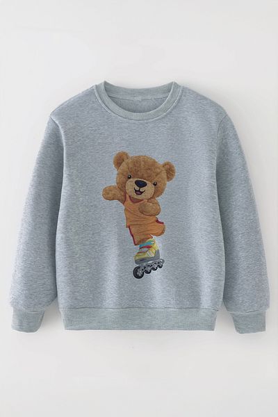 MYADA Детски суитшърт Oversize Skateboarder Boho - Нов сезон - 11017