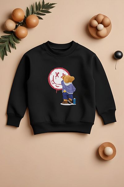 MYADA Hanorac pentru copii Boho oversize sezon nou - imprimat cu pictor 11007