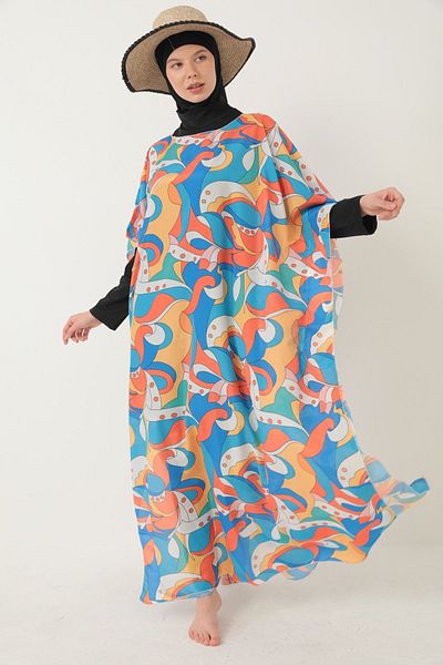 medipek Hijab Swimsuit - Patterned Pareo
