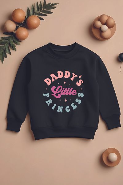 MYADA Специален дизайн - Детски суитшърт "Daddy's Little Princess Oversize" 12267