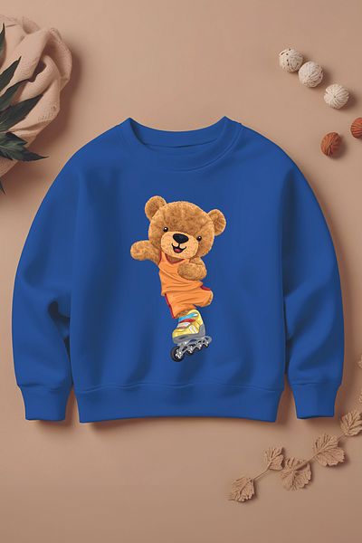 MYADA Детски суитшърт Oversize Skateboarder Boho - Нов сезон - 11017