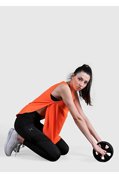 HALVMAN Kadın Yan Yırtmaçlı Sporcu Atleti Turuncu Hlv1349