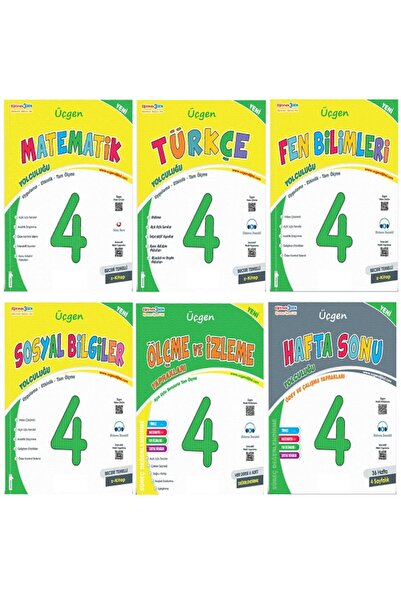 Açı Yayınları 4.sınıf Üçgen Yayınları Beceri Temelli Ilkokul Seti / Yeni / 6 ...