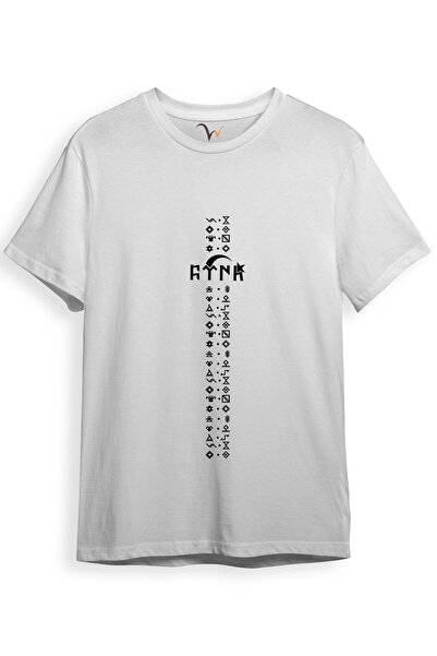 WİDİ Σύμβολα τουρκικών γραμμάτων και γκουκτουρικής αλφαβήτου - Μπλουζάκι με κ...