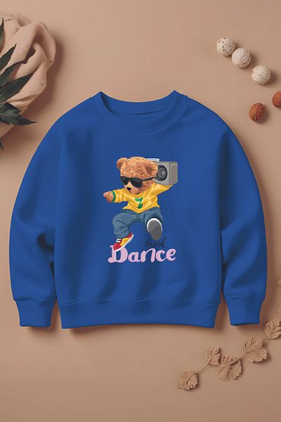 MYADA Детски суитшърт Oversize за нов сезон - с принт Dancer Boho 11014