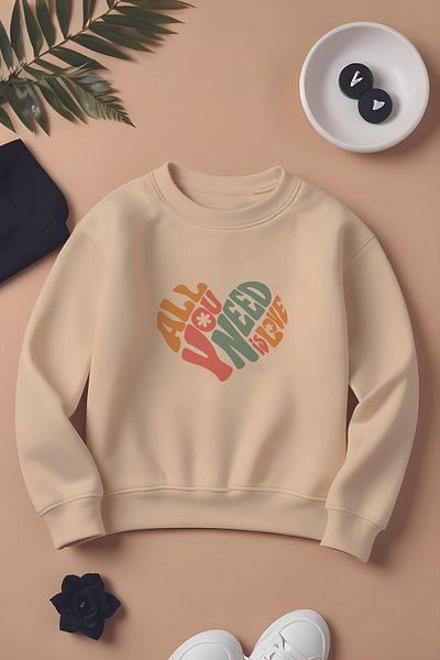 MYADA New Season - All You Need Is Love Oversize Παιδικό Φούτερ 12426