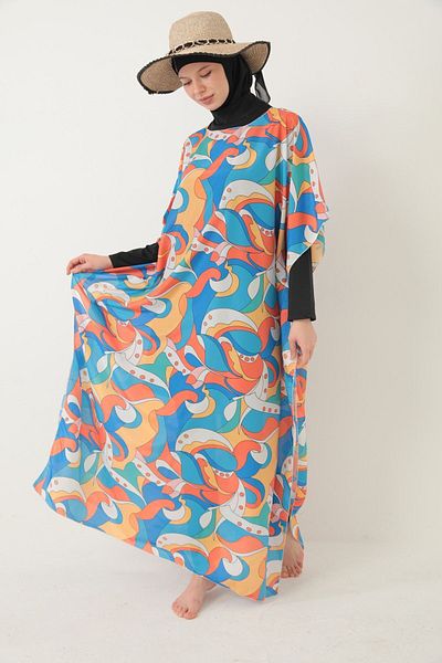 medipek Hijab Swimsuit - Patterned Pareo