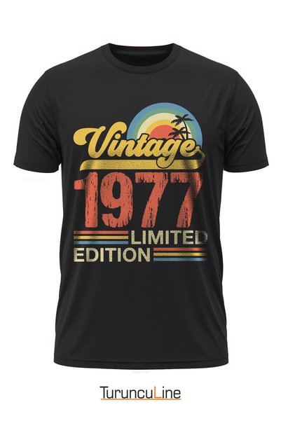 turunculine Vintage 1977 Limited Edition - Özel Retro Tasarım Baskılı Unisex ...