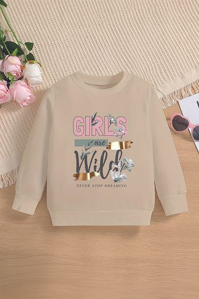 MYADA Premium Girls Are Wild Oversize παιδικό φούτερ - 12790