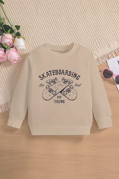 MYADA Παιδικό φούτερ Die YoungTarz Oversize - Special Design Skateboarding 12646