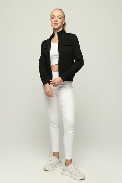 Owut Collection Дамско яке с джоб и цип от стоманен интерлок