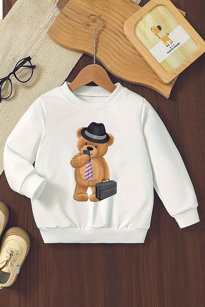 MYADA Sezon nou - Hanorac pentru copii oversize cu imprimeu Boho oficial 11020