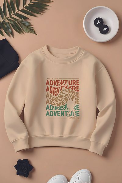 MYADA Adventure Exploring Printed Oversize Παιδικό Φούτερ - Special Design 11134