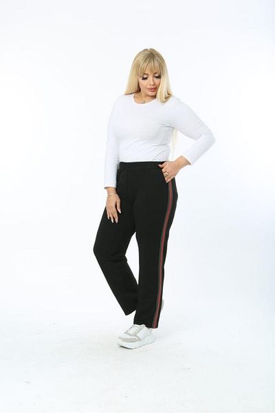 Esina Pantaloni de trening cu picior tubulat de damă Plus Size