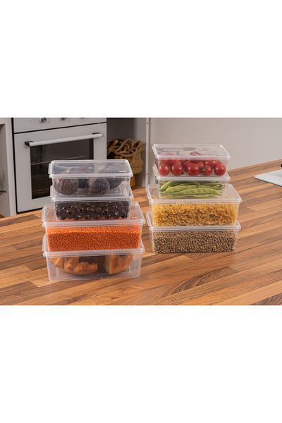 SUPERPUP Set of 20 - 1 Lt. and 2 Lt. Self-covered Storage Container Suitable for Deep Freezer