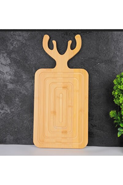 Enyaza Home Bambu Geyik Sunum Tahtası Kesme Tahtası