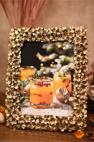 Seniste Nice Decorative Picture Frame Antique Gold Polyester 13x18 cm Photo S...