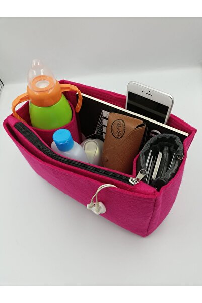 MARJİNAL W CLUB LONG..... MEDİUM Yandan clutch cantali organizer fusya renk