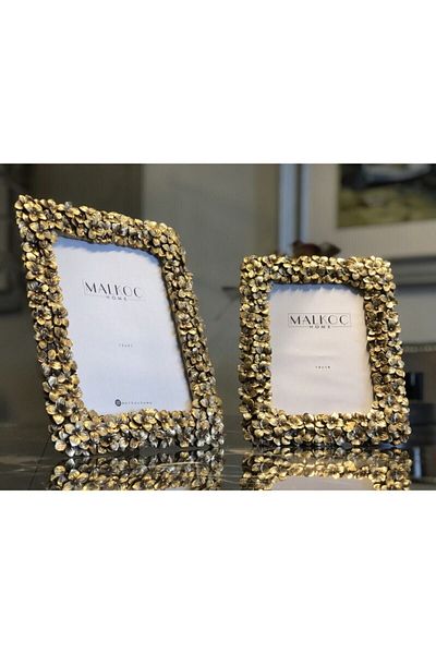 MALKOÇ HOME Double Daisy Frame Gold 13x18 And 15x20