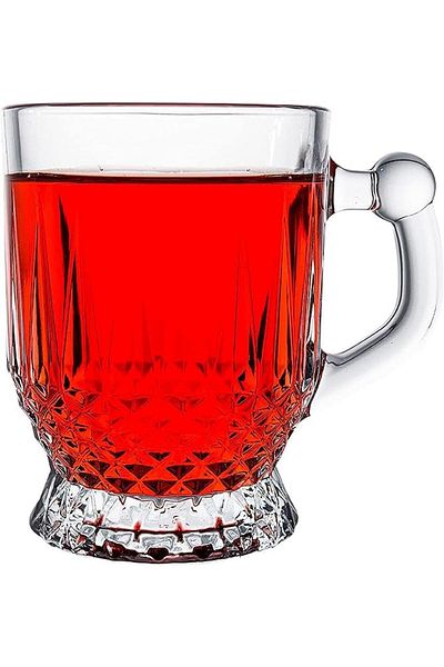 Paşabahçe Istanbul Handled Tea Cup, Pack of 6