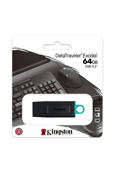 Kingston 64 GB USB 3.2 HIZ FLASH BELLEK