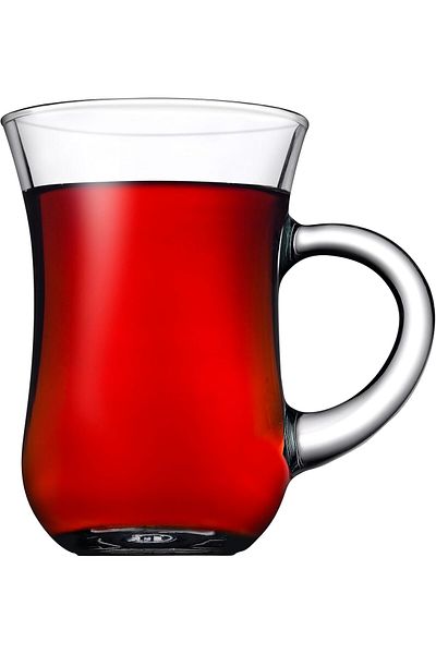 Paşabahçe 55411 Joy Tea Glass, Plain, 140 ml, 6 Pieces