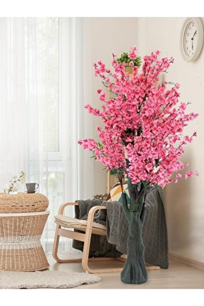 Nettenevime Yapay Ağaç Pembe Japon Kiraz Çiçeği Hazır Gövdeli Bahardalı Ağacı 170 cm Sakura Çiçeği